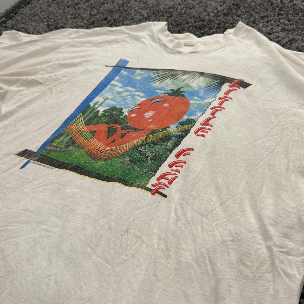 Vintage Little Feat Band T-Shirt Mens White Good 1988 Graphic Rock Tee XL